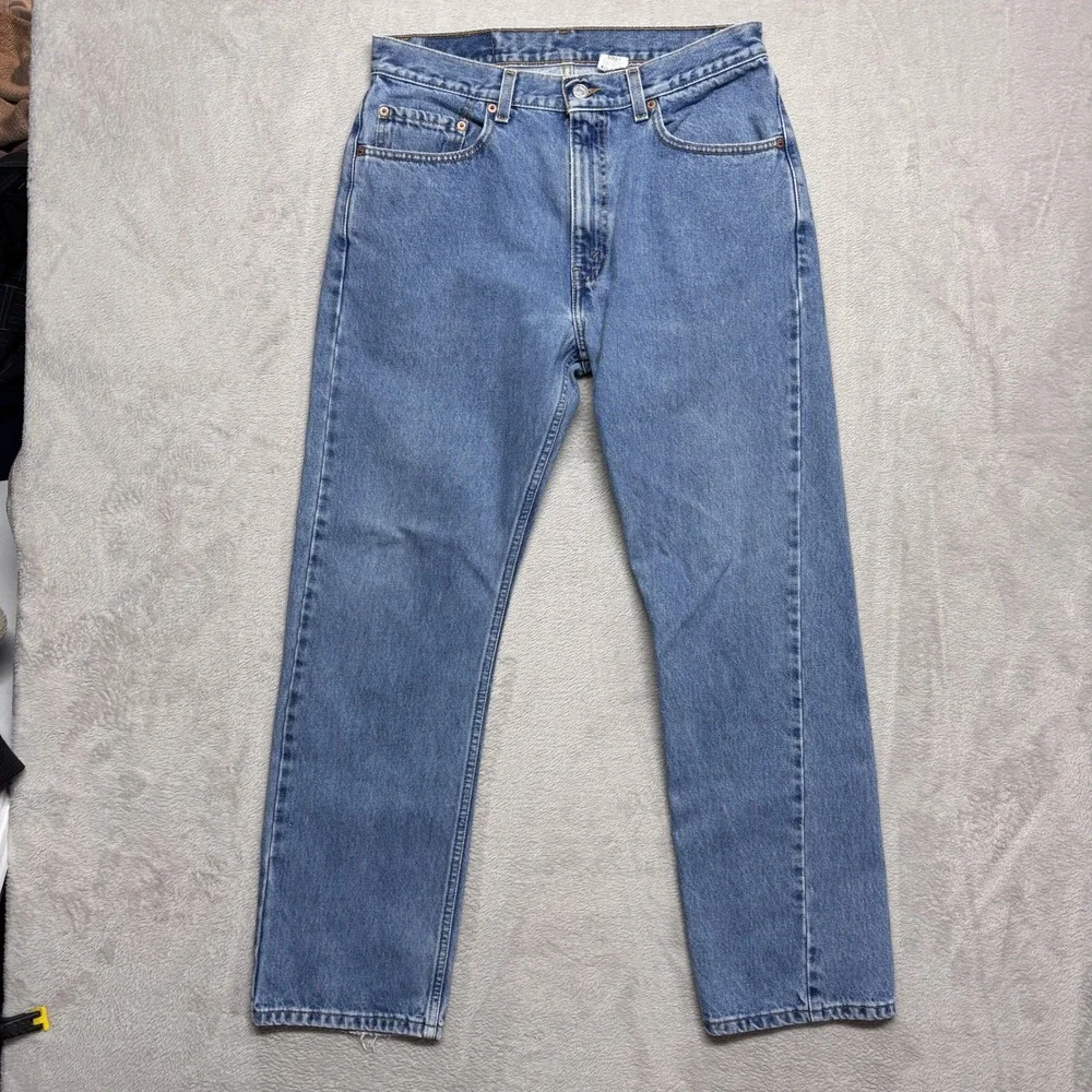 Levi's Vintage Y2K Jeans Mens 33x30 505 Regular Fit Straight Leg Medium Wash